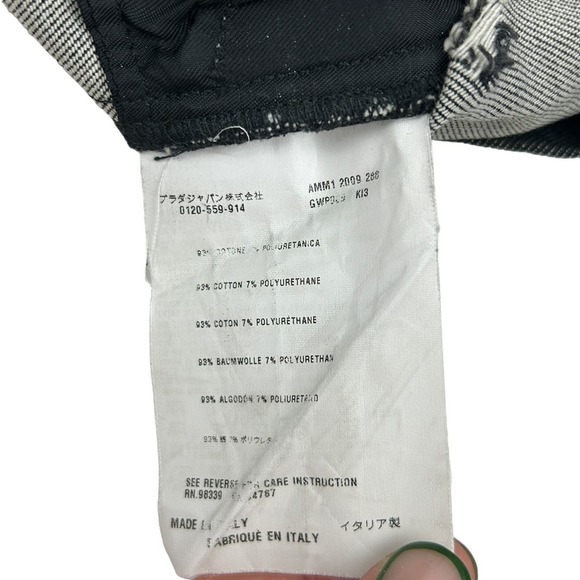 Miu Miu Black Italian Denim Distressed High Waisted Shorts 4 - Picture 5 of 6